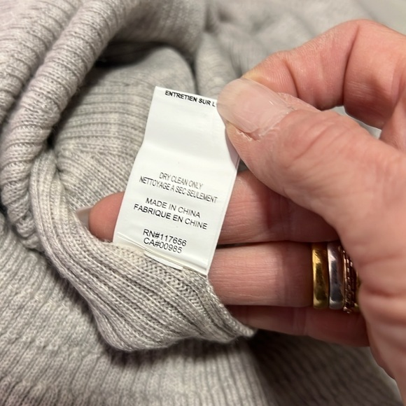 Thakoon Gray Merino Wool Long Sleeve Ruffle Hem Sweater Dress NWT M - Picture 4 of 12